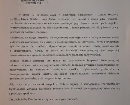 Komunikat z dnia 1 grudnia 2021 r. w sprawie Walnego Zjazdu OZZPIW