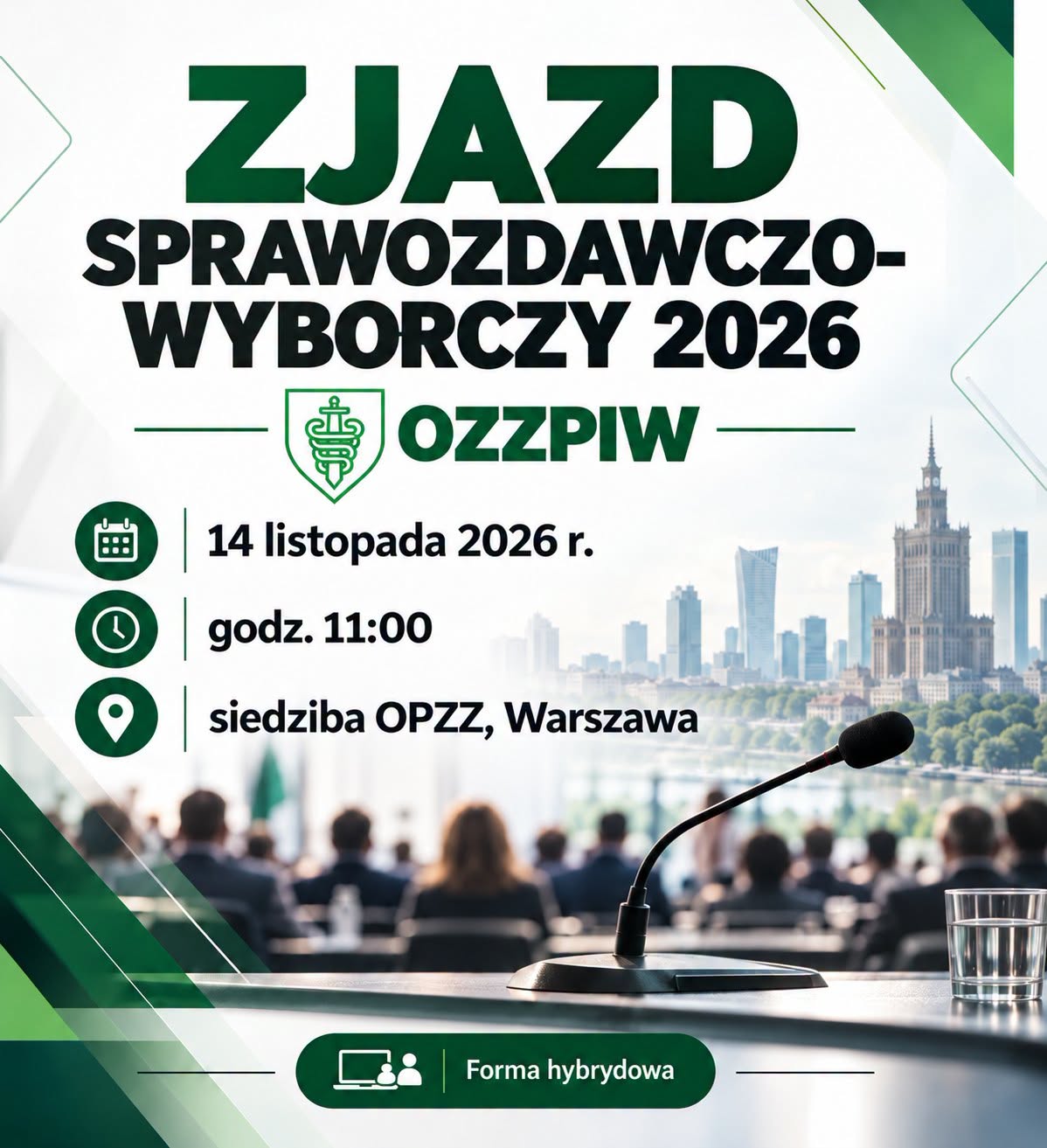 Zjazd Sprawozdawczo-Wyborczy OZZPIW 2026. Przed nami ważne decyzje dotyczące przyszłości Związku